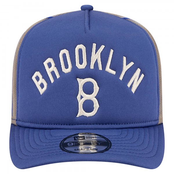 Бейсболка Los Angeles Dodgers New Era Royal Vintage Arched Foam Front 9FIFTY A-Frame