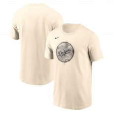 Los Angeles Dodgers Nike Cream Camo Logo T-Shirt