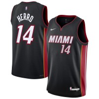 Подростковая Miami Heat Tyler Herro Nike Black Swingman Jersey - Icon Edition
