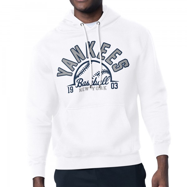 Толстовка New York Yankees Starter White Half Ball Team Graphic