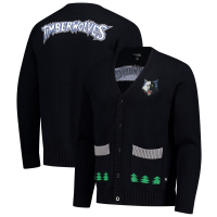 Unisex Minnesota Timberwolves The Wild Collective Black City Edition Full-Button Cardigan