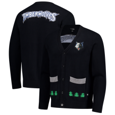 Unisex Minnesota Timberwolves The Wild Collective Black City Edition Full-Button Cardigan