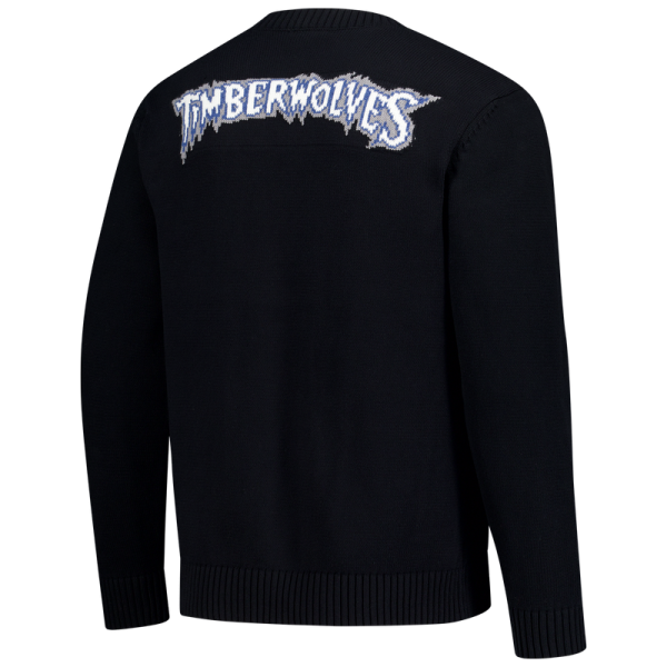 Unisex Minnesota Timberwolves The Wild Collective Black City Edition Full-Button Cardigan