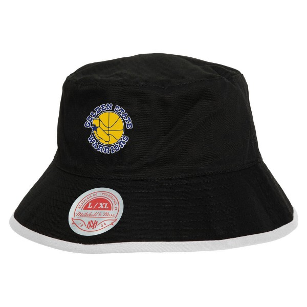 Панама Golden State Warriors Mitchell & Ness Black/Blue Flip It Reversible