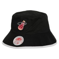 Панама Miami Heat Mitchell & Ness Black Flip It Reversible