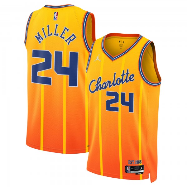Джерси Brandon Miller Charlotte Hornets Jordan Brand Unisex 2025/26 Swingman - Orange - City Edition