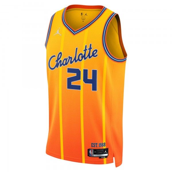 Джерси Brandon Miller Charlotte Hornets Jordan Brand Unisex 2025/26 Swingman - Orange - City Edition