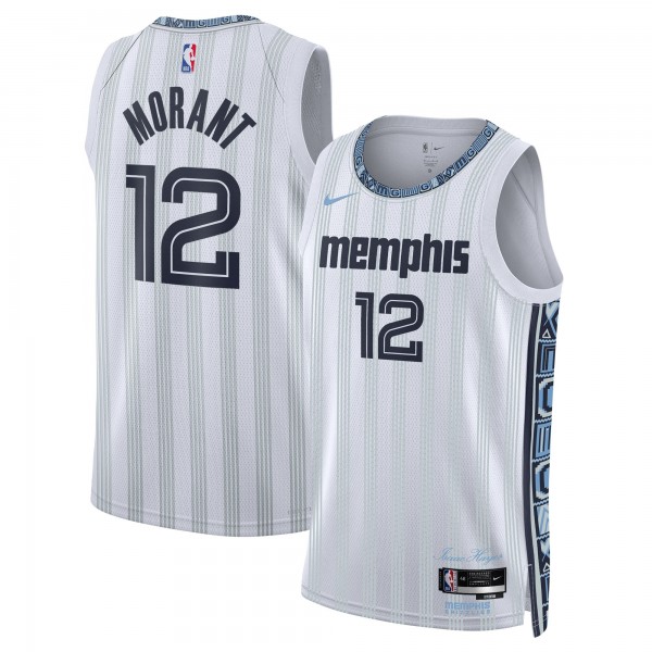 Джерси Ja Morant Memphis Grizzlies Nike Unisex 2025/26 Swingman - White - City Edition