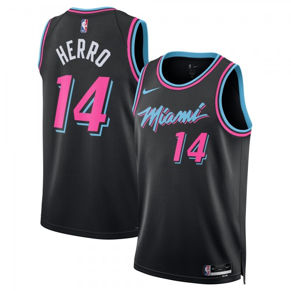 Джерси Tyler Herro Miami Heat Nike Unisex 2025/26 Swingman - Black - City Edition