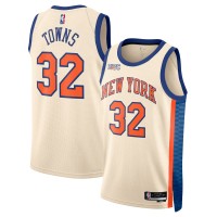 Джерси Karl-Anthony Towns New York Knicks Nike Unisex 2025/26 Swingman - Cream - City Edition