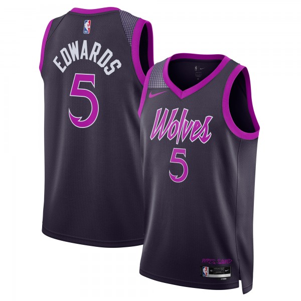 Джерси Anthony Edwards Minnesota Timberwolves Nike Unisex 2025/26 Swingman - Purple - City Edition