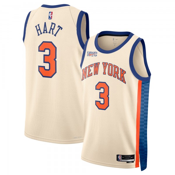 Джерси Josh Hart New York Knicks Nike Unisex 2025/26 Swingman - Cream - City Edition