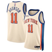 Джерси Jalen Brunson New York Knicks Nike Unisex 2025/26 Swingman - Cream - City Edition