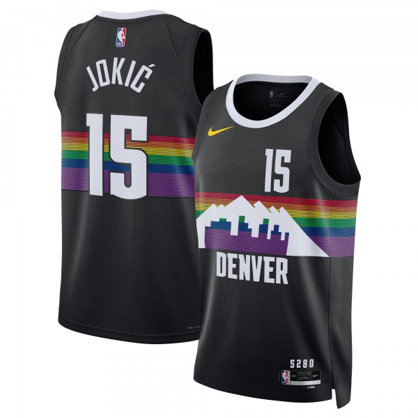Джерси Unisex Denver Nuggets Nikola Jokić Nike Black 2025/26 Swingman - City Edition