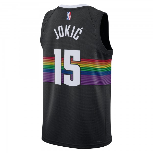 Джерси Unisex Denver Nuggets Nikola Jokić Nike Black 2025/26 Swingman - City Edition