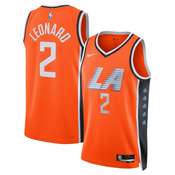 Джерси Kawhi Leonard LA Clippers Nike Unisex 2025/26 Swingman - Orange - City Edition