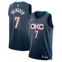 Джерси Chet Holmgren Oklahoma City Thunder Nike Unisex 2025/26 Swingman - Navy - City Edition