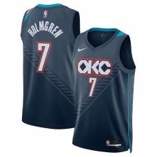 Джерси Chet Holmgren Oklahoma City Thunder Nike Unisex 2025/26 Swingman - Navy - City Edition