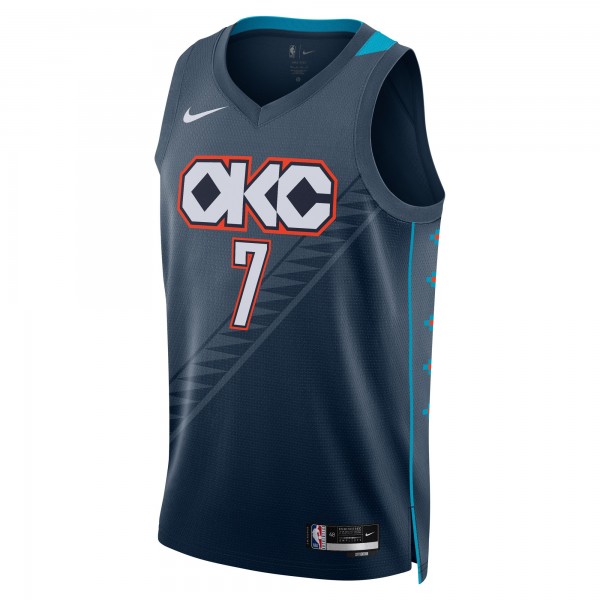 Джерси Chet Holmgren Oklahoma City Thunder Nike Unisex 2025/26 Swingman - Navy - City Edition