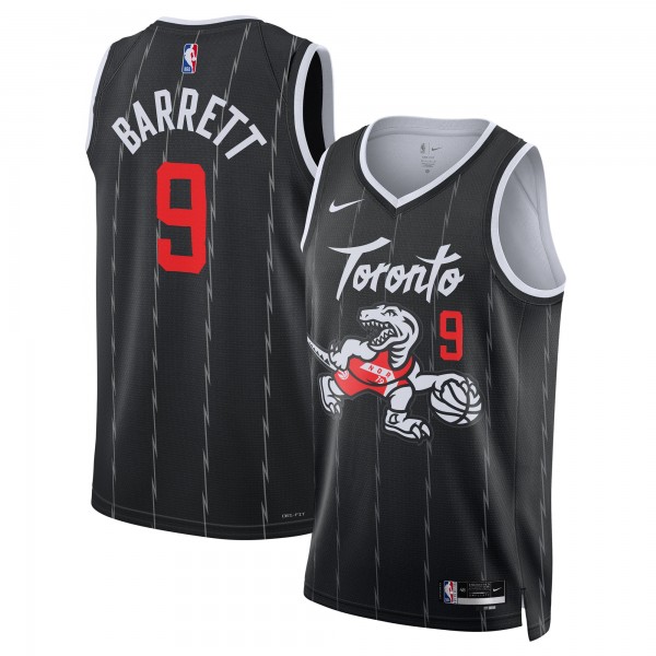 Джерси RJ Barrett Toronto Raptors Nike Unisex 2025/26 Swingman - Black - City Edition