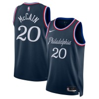 Джерси Jared McCain Philadelphia 76ers Nike Unisex 2025/26 Swingman - Navy - City Edition