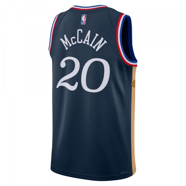 Джерси Jared McCain Philadelphia 76ers Nike Unisex 2025/26 Swingman - Navy - City Edition
