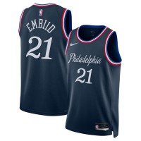 Джерси Joel Embiid Philadelphia 76ers Nike Unisex 2025/26 Swingman - Navy - City Edition
