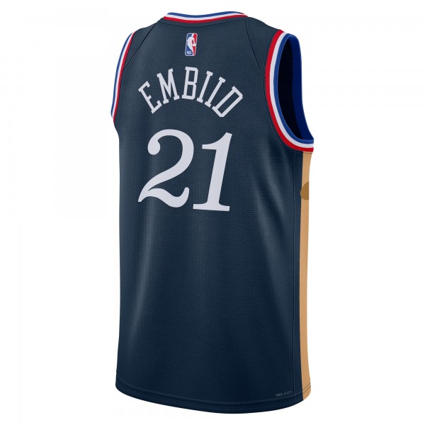 Джерси Joel Embiid Philadelphia 76ers Nike Unisex 2025/26 Swingman - Navy - City Edition