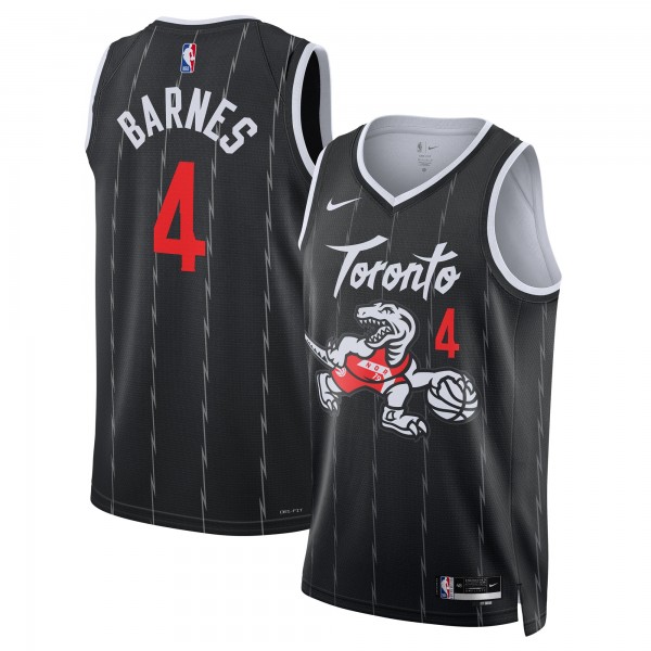 Джерси Scottie Barnes Toronto Raptors Nike Unisex 2025/26 Swingman - Black - City Edition