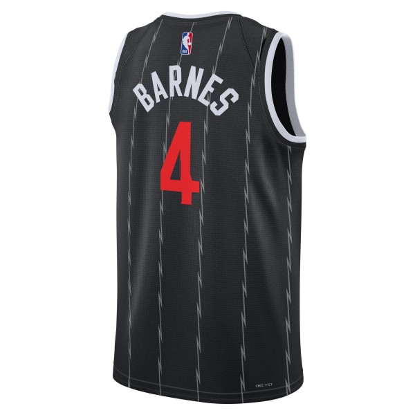 Джерси Scottie Barnes Toronto Raptors Nike Unisex 2025/26 Swingman - Black - City Edition