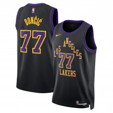 Джерси Luka Dončić Los Angeles Lakers Nike Unisex 2025/26 Swingman - Black - City Edition