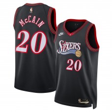 Джерси Unisex Philadelphia 76ers Jared McCain Nike Black Swingman - Classic Edition