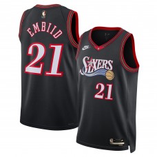 Джерси Unisex Philadelphia 76ers Joel Embiid Nike Black Swingman - Classic Edition