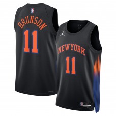 Джерси Unisex New York Knicks Jalen Brunson Jordan Brand Black Swingman - Statement Edition