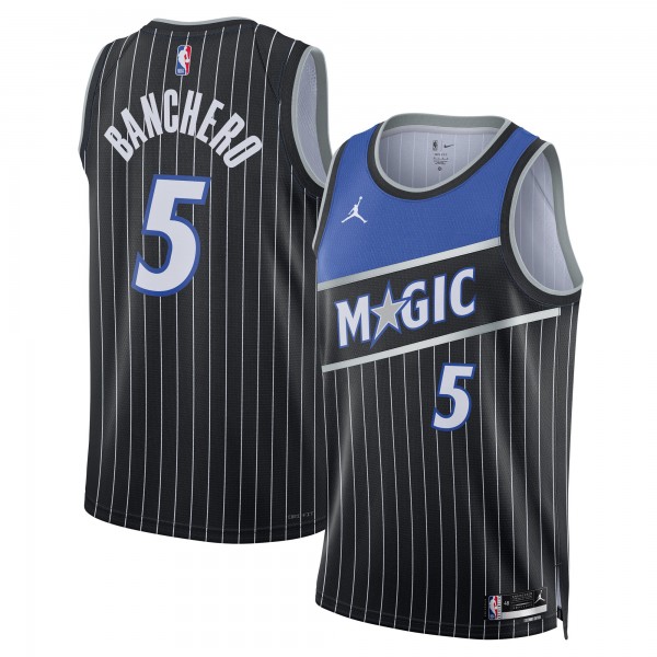 Джерси Unisex Orlando Magic Paolo Banchero Jordan Brand Black Swingman - Statement Edition