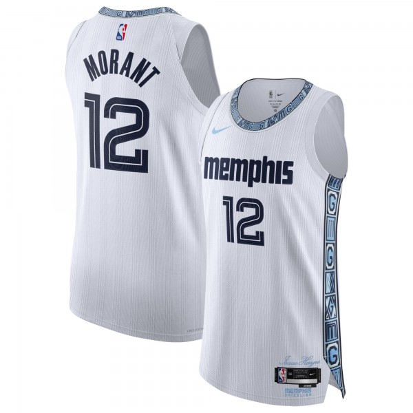 Джерси Ja Morant Memphis Grizzlies Nike Unisex 2025/26 Authentic - City Edition - White