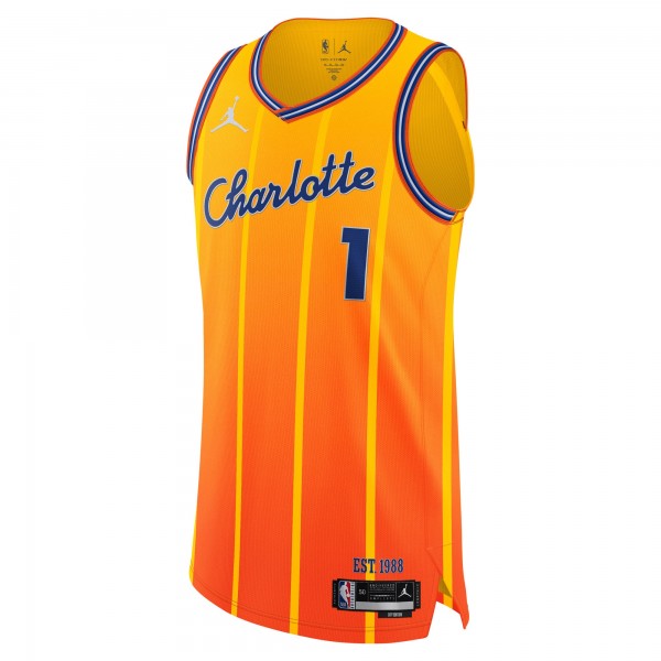 Джерси LaMelo Ball Charlotte Hornets Jordan Brand Unisex 2025/26 Authentic - City Edition - Orange