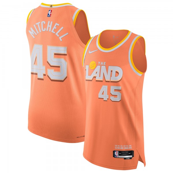 Джерси Donovan Mitchell Cleveland Cavaliers Nike Unisex 2025/26 Authentic - City Edition - Orange