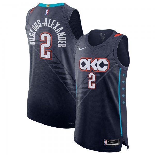 Джерси Shai Gilgeous-Alexander Oklahoma City Thunder Nike Unisex 2025/26 Authentic - City Edition - Navy
