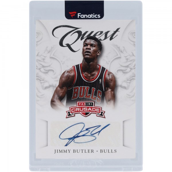 Jimmy Butler Chicago Bulls Autographed 2012-13 Panini Crusade Quest #13 Card