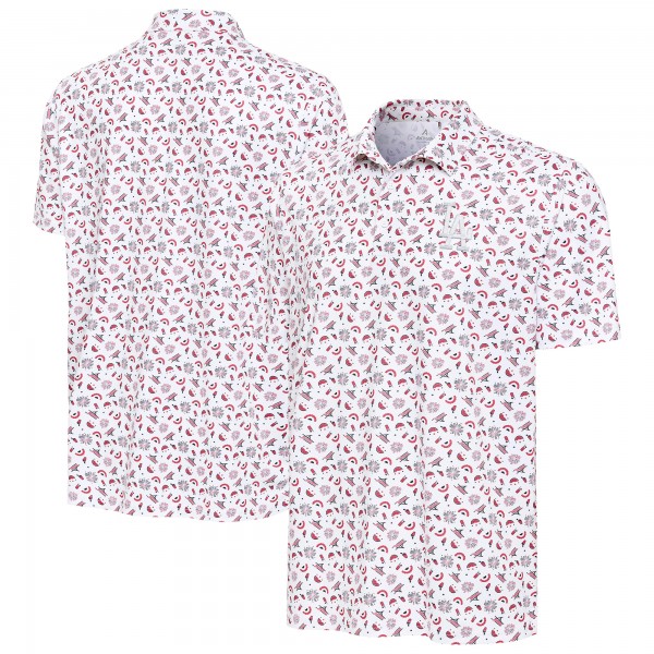 Los Angeles Dodgers Antigua White Independence Day Polo