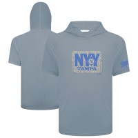 Футболка с капюшоном New York Yankees Levelwear Gray 2025 Spring Training Phase