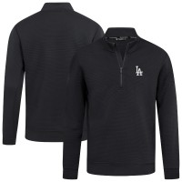 Los Angeles Dodgers Levelwear Black Cushion Insignia 2.0 Quarter-Zip Pullover