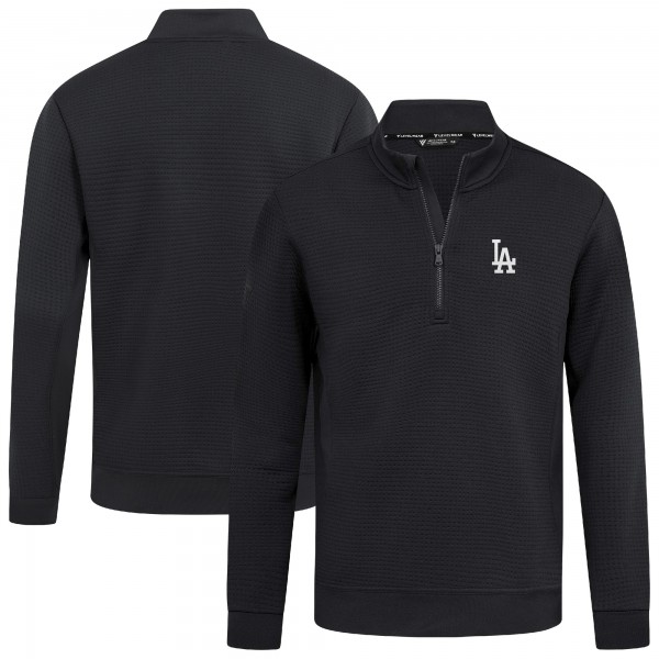 Los Angeles Dodgers Levelwear Black Cushion Insignia 2.0 Quarter-Zip Pullover