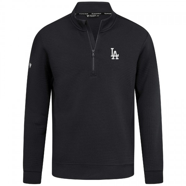Los Angeles Dodgers Levelwear Black Cushion Insignia 2.0 Quarter-Zip Pullover