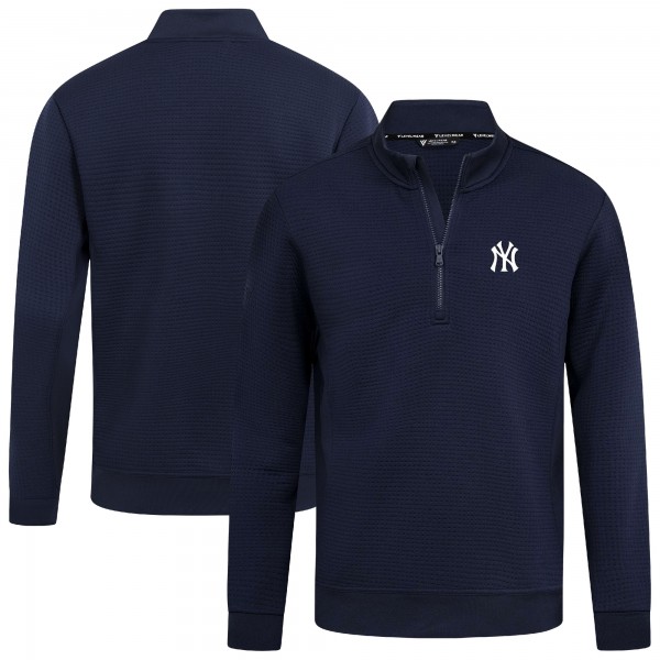 New York Yankees Levelwear Navy Cushion Insignia 2.0 Quarter-Zip Pullover