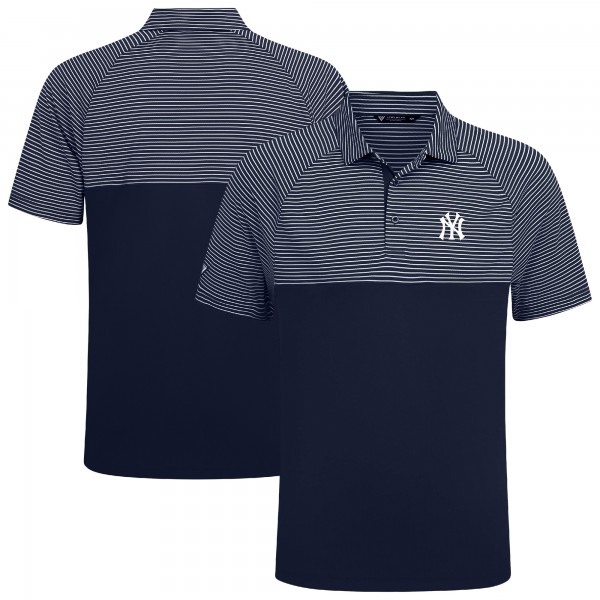 New York Yankees Levelwear Navy Classic Stripes Insignia 2.0 Polo