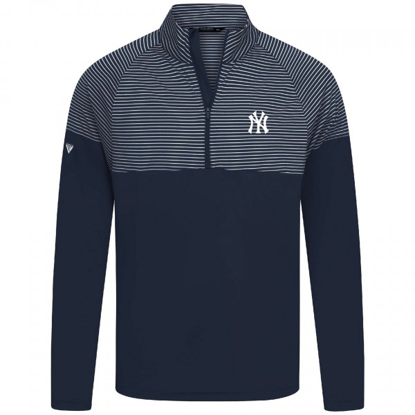 New York Yankees Levelwear Navy Classic Stripes Insignia 2.0 Pullover