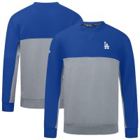 Los Angeles Dodgers Levelwear Royal/Gray Legacy Insignia 2.0 Pullover Sweatshirt