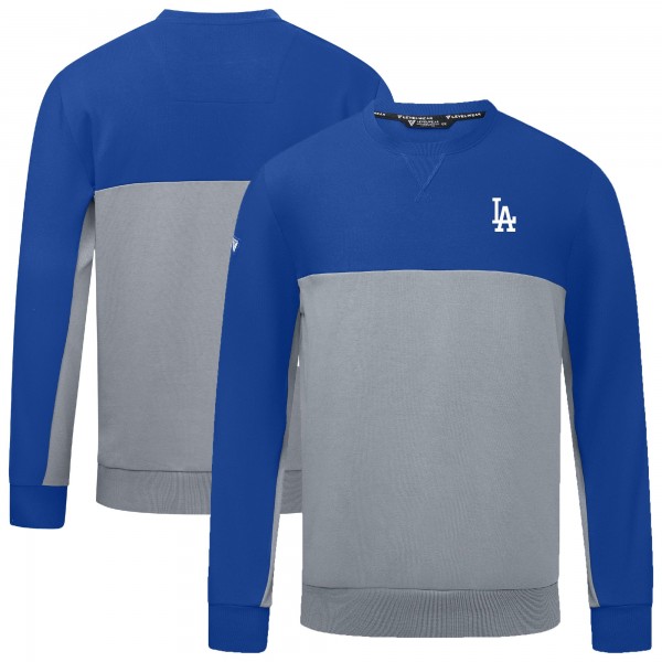 Los Angeles Dodgers Levelwear Royal/Gray Legacy Insignia 2.0 Pullover Sweatshirt
